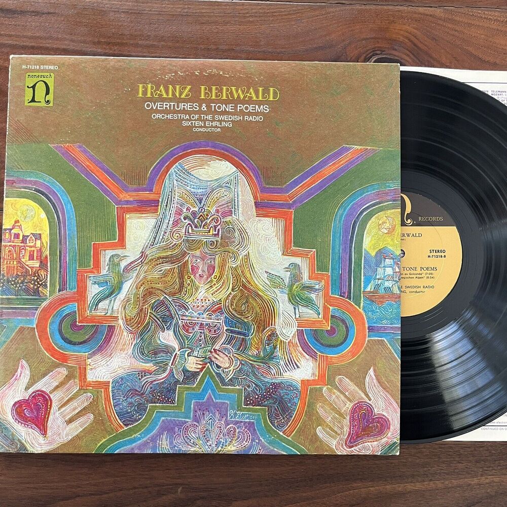 Franz Berwald Overtures & Tone Poems Vinyl LP Nonesuch H-71218